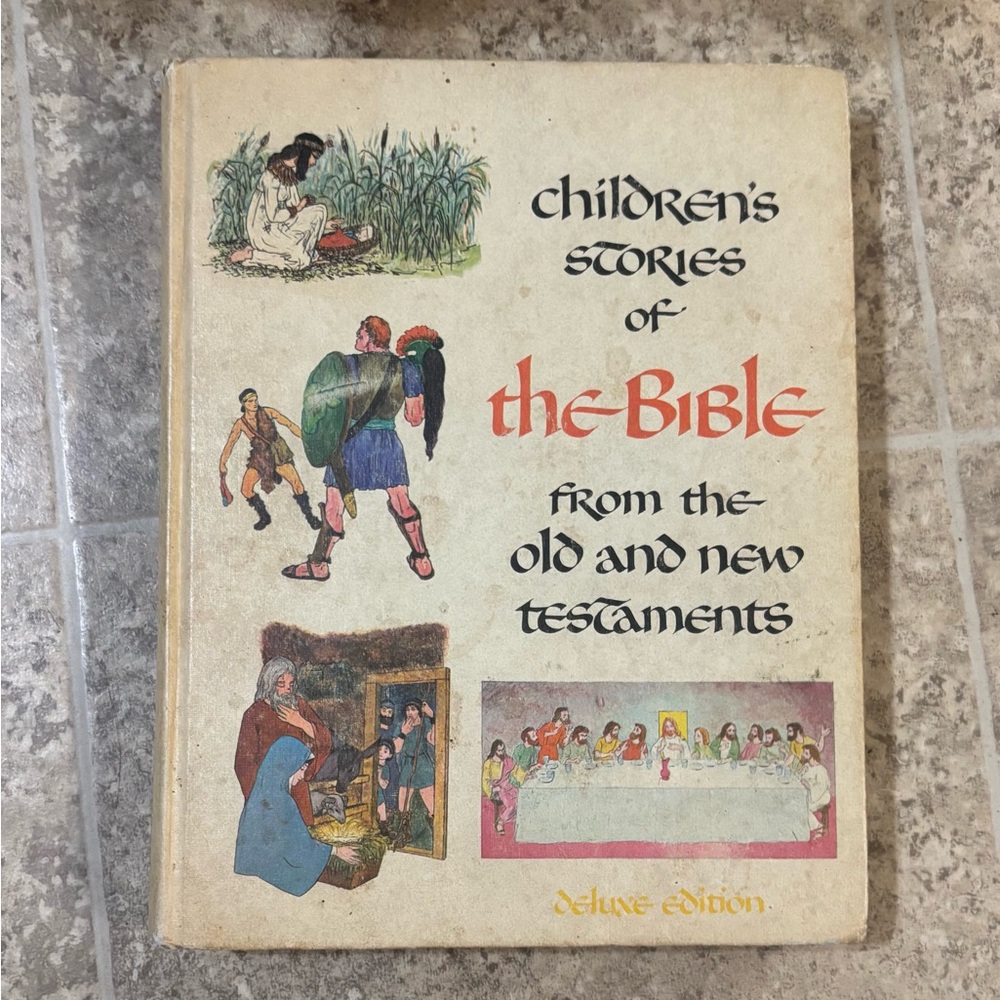 1968 vintage hardcover Children's Stories of the Bible From Old/New Testament.